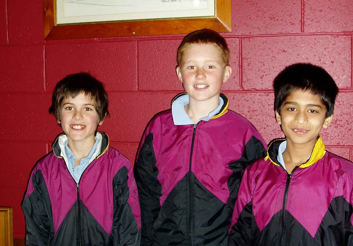 Junior boarders, 2009, T Downie, S Fergusson and H Makharia.