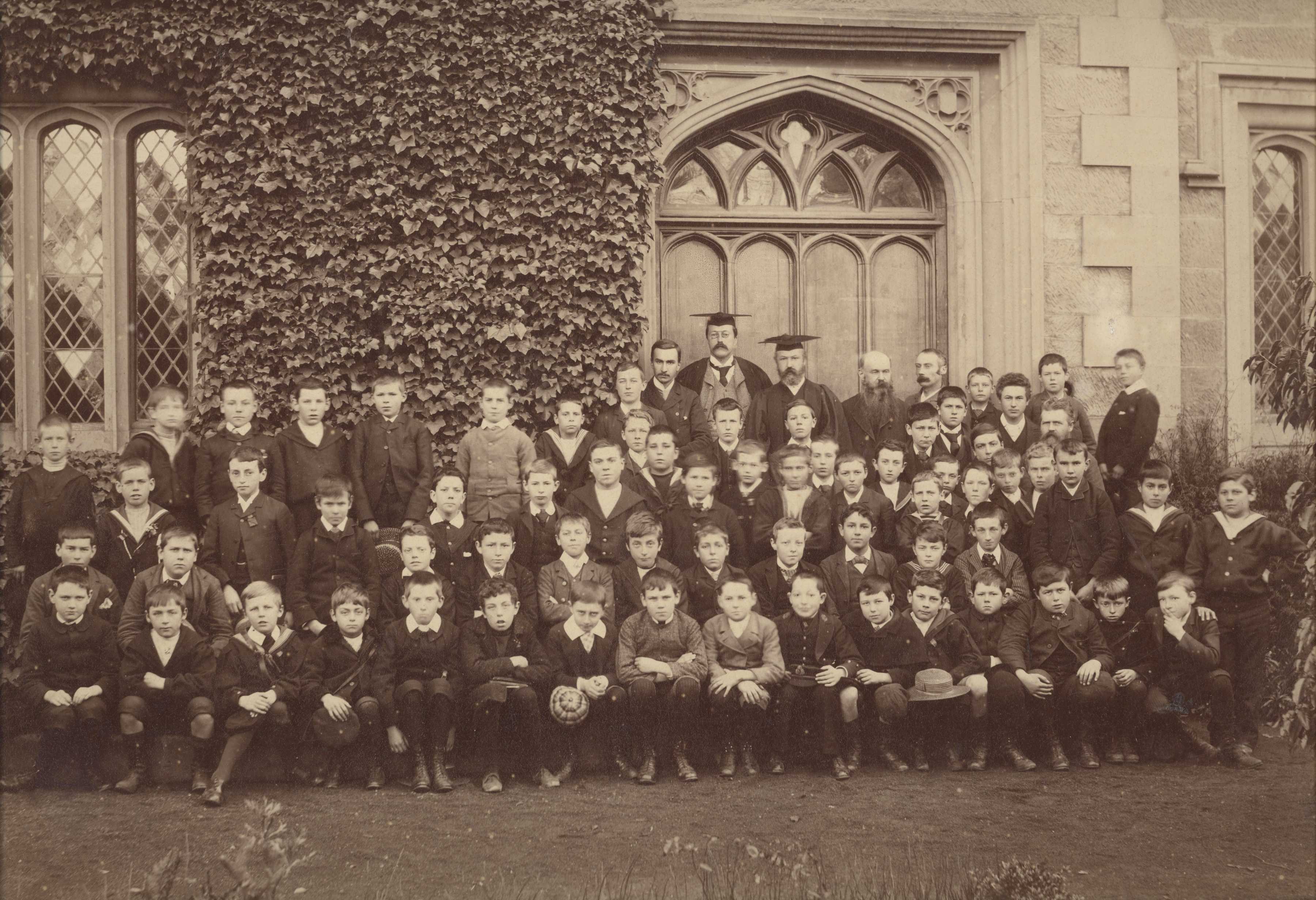 Junior School students and staff, 1892.