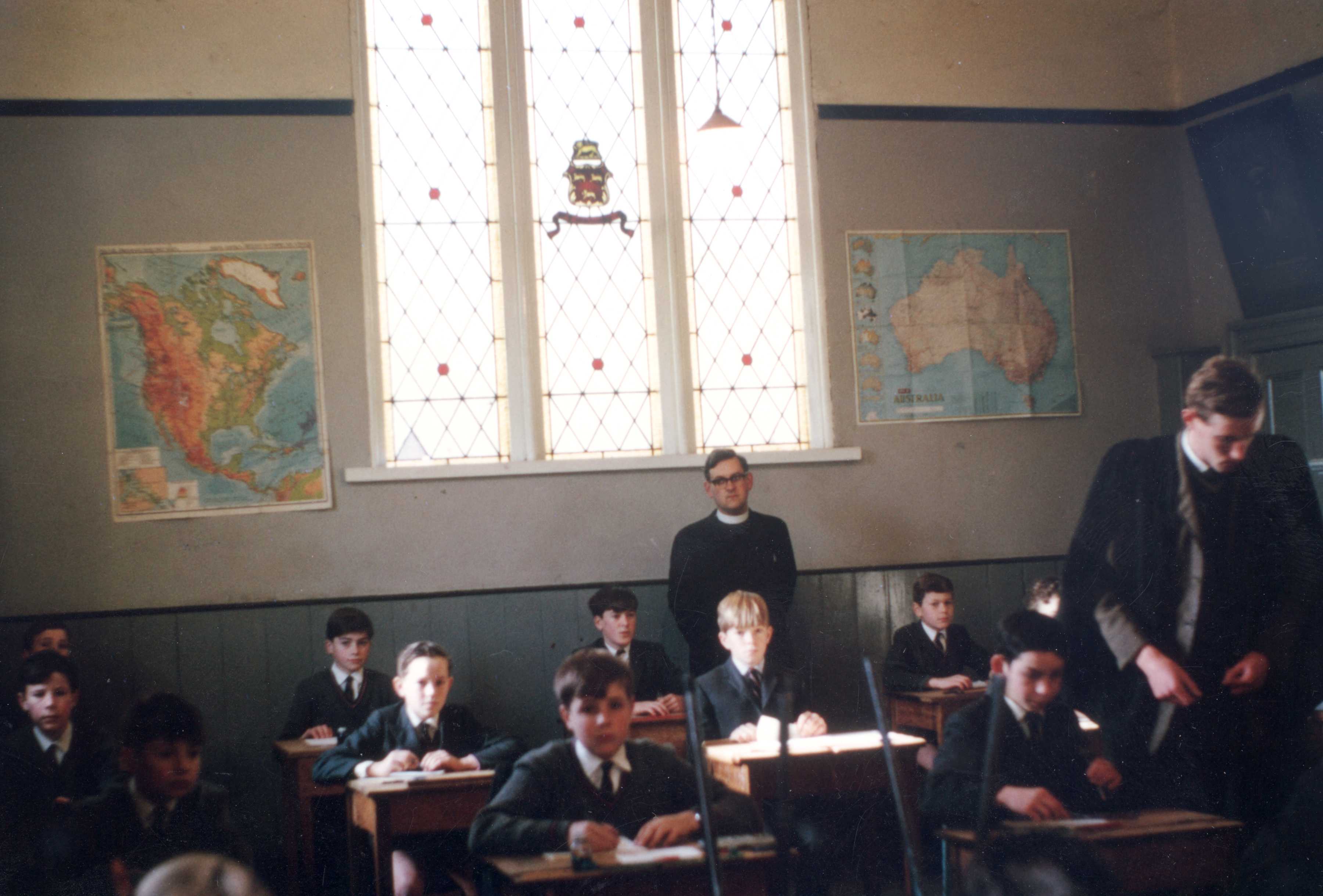 Last class with Rev M Eagle and J Houghton, 1965.