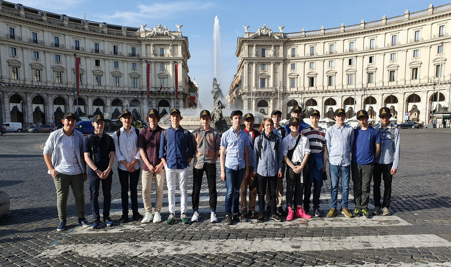 da Vinci Decathlon team visiting Italy, 2019.