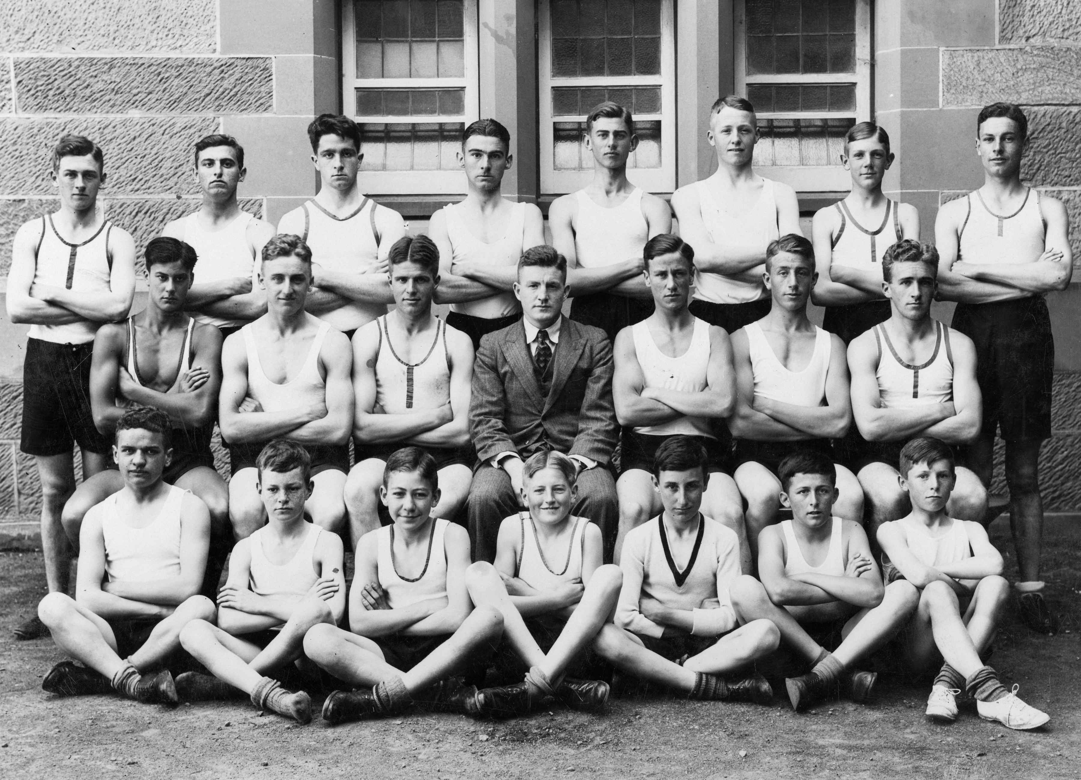 Athletics and cross country team, 1933.