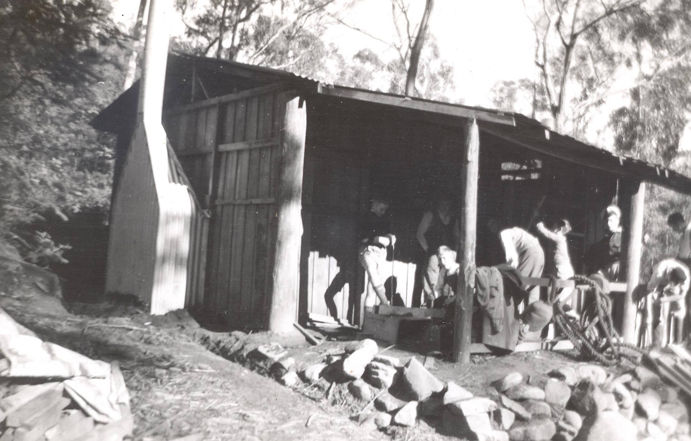 Chauncy Vale hut opening, 1947.