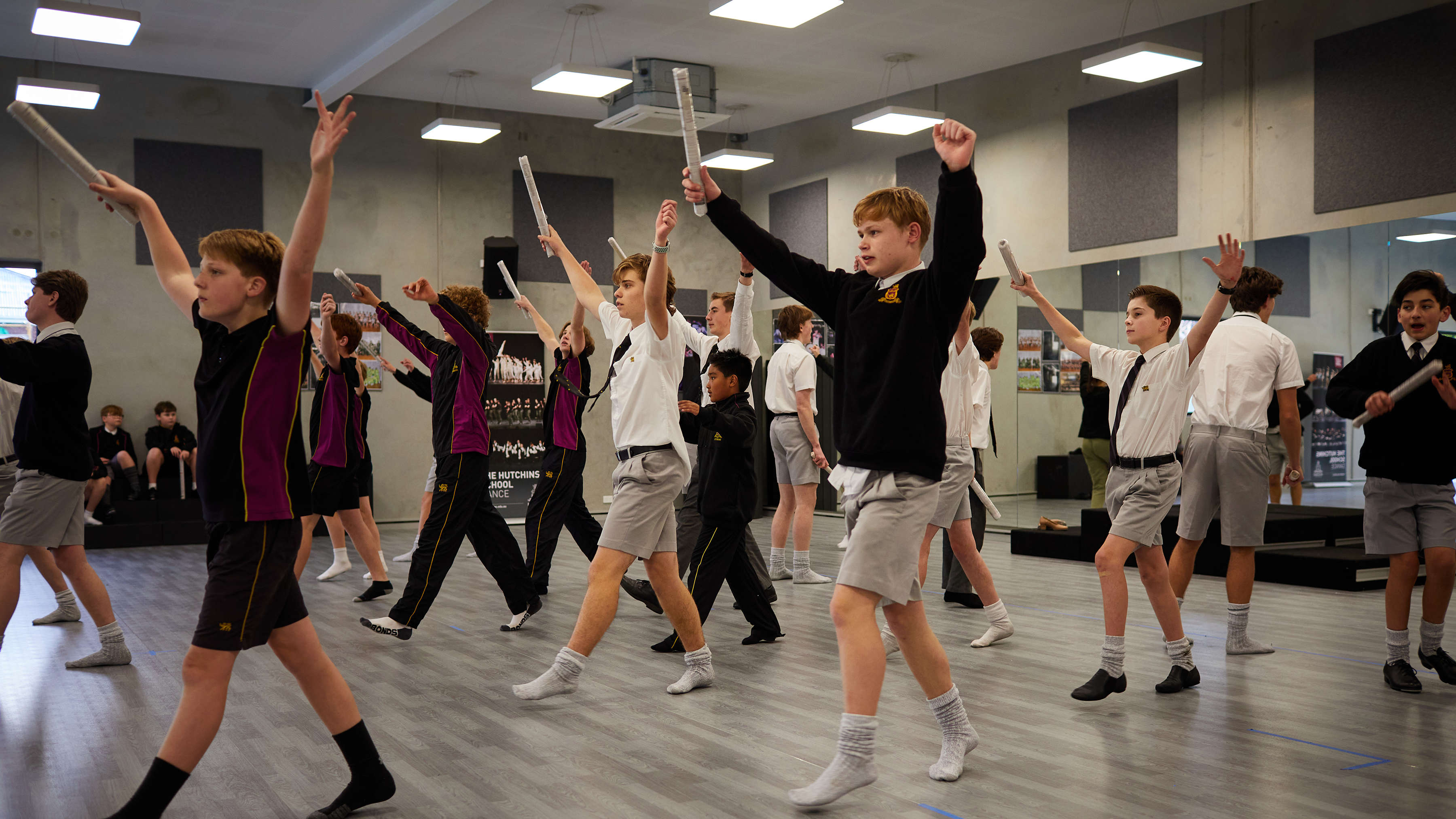 Students participating in a dance class. Photo: Joshua Lamont.