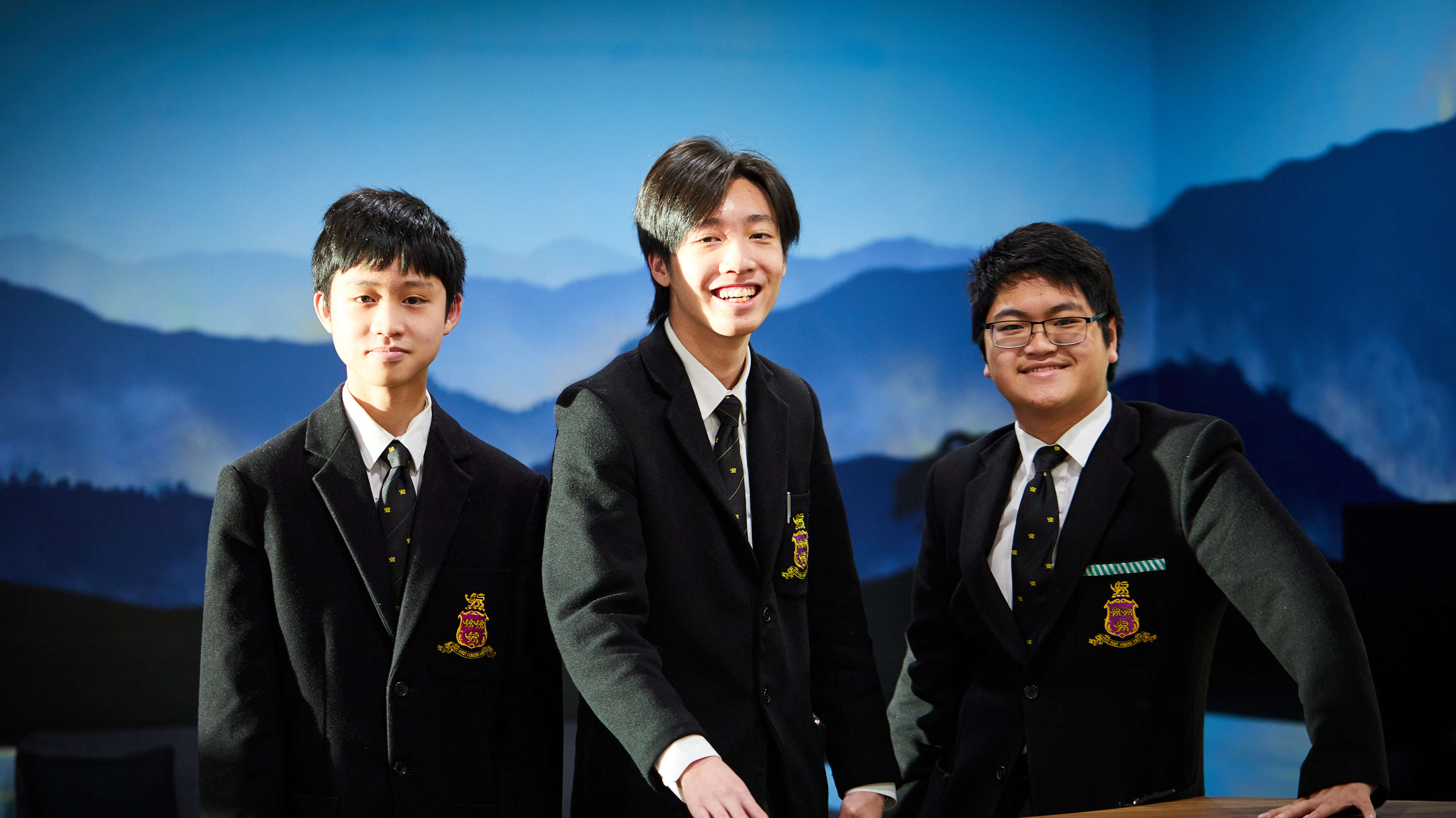 Three students in the boarding house. Photo: Joshua Lamont.