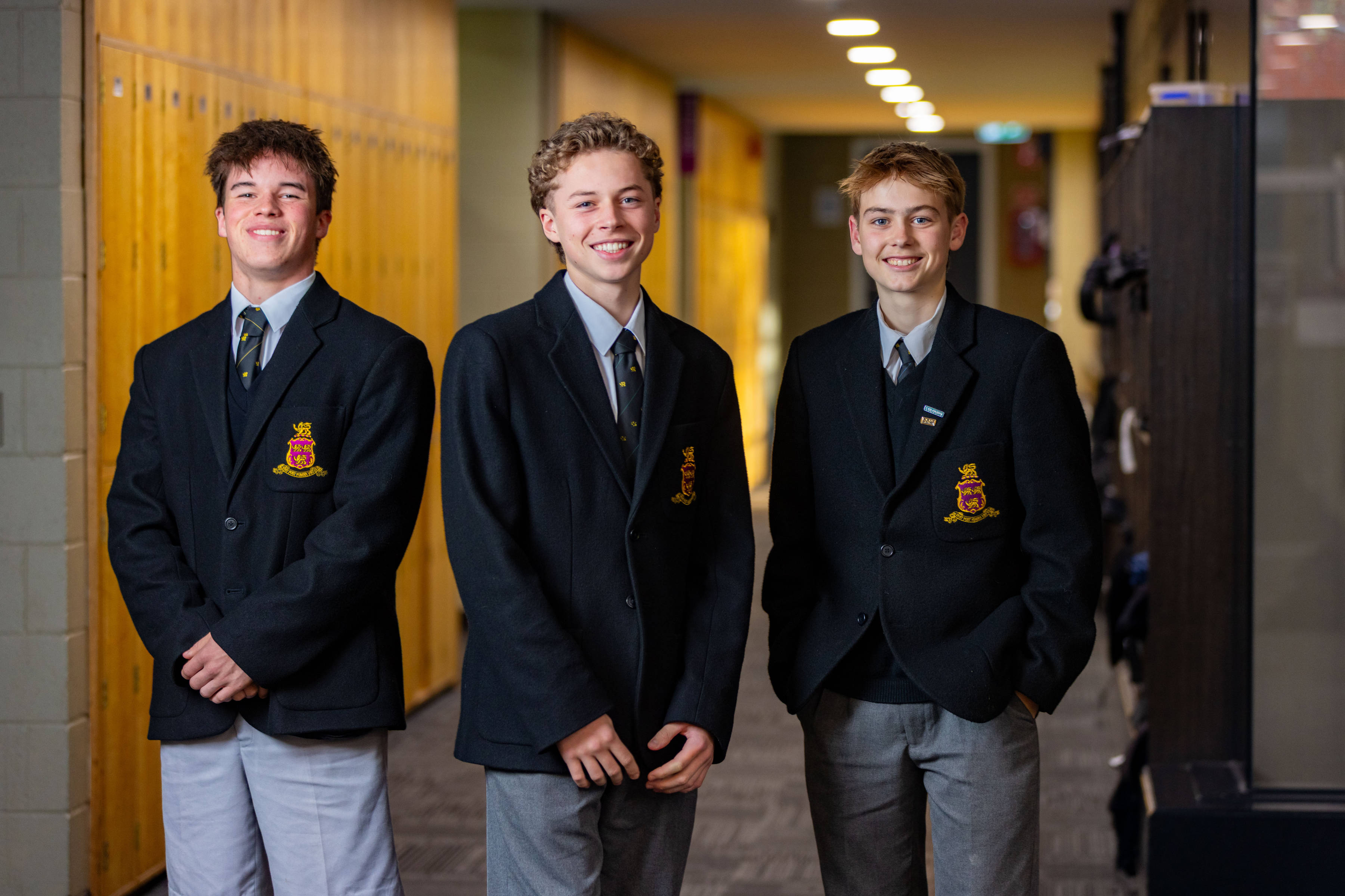 Three Senior School students.